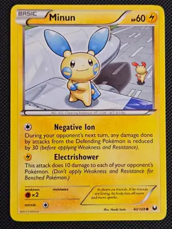 MINUN 40/108 C DARK EXPLORERS POKEMON NM/M - Image 1