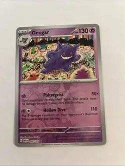Gengar [Reverse Holo] #94 094/165 Pokemon Scarlet & Violet 151 Pokemon TCG NM - Image 1