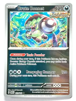 Brute Bonnet 123/182 Reverse Holo Rare Paradox Rift Pokemon Pack Fresh Near Mint - Image 1