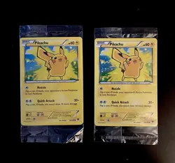 POKEMON XY 42/146 PIKACHU Holofoil 2014 - Two Sealed Promo Packs - Image 1