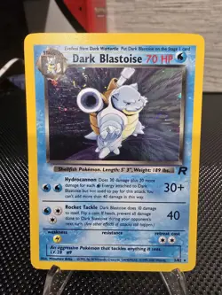 Pokemon Dark Blastoise Team Rocket Holo Rare Unlimited 3/82 English 70 HP - Image 1