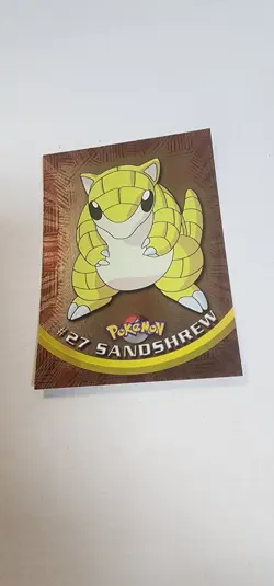2000 Topps Chrome Series 1 Pokemon Sandshrew #27 Holo Foil - Image 1