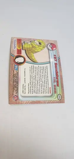 2000 Topps Chrome Series 1 Pokemon Sandshrew #27 Holo Foil - Image 4