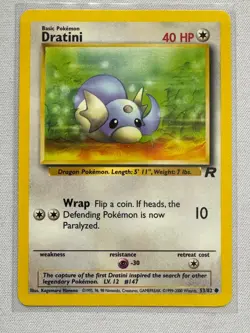 Dratini 53/82 Common Team Rocket Pokemon Near Mint - Image 1
