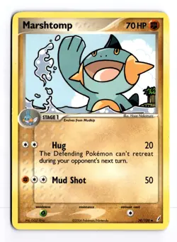 Marshtomp 38/100 EX Crystal Guardians Uncommon Pokemon Moderate Play+ - Image 1