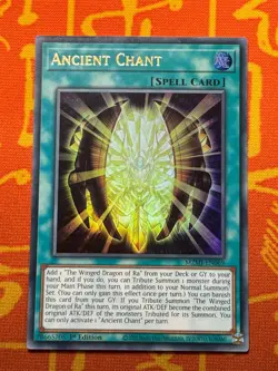 YUGIOH ANCIENT CHANT ULTRA RARE 1ST NM MZMI-EN069 - Image 1