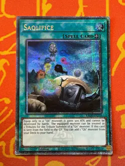 YUGIOH SAQLIFICE QUARTER CENTURY SECRET RARE NM RA04-EN238 - Image 1