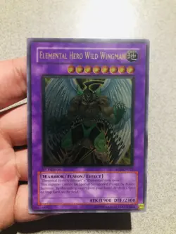 Yugioh NM 1st Ed Elemental Hero Wild Wingman - Ultimate Rare - EN035 - Image 2