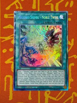 YUGIOH MIKANKO SHINBU - NOBLE TWINS COLLECTORS RARE NM MZMU-EN019 - Image 1