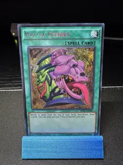 YuGiOh Pot of Desires Secret Rare 1st Edition TDIL-EN066 - Image 2