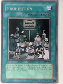 PROHIBITION PSV-039 RARE PHARAOH'S SERVANT YU-GI-OH - Image 1