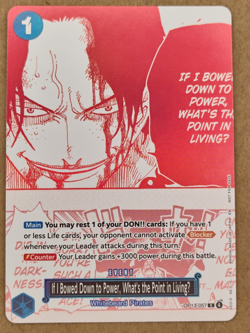 If I Bowed Down to Power, What'... OP13-057 R Alt 3rd Anni ENGLISH NM One Piece - Image 3