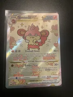 Simisear Vstar GG37/GG70 Crown Zenith Galarian Gallery Holo Rare Card Pokemon NM - Image 1