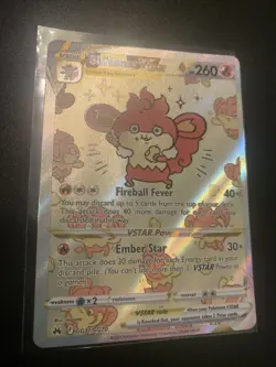 Simisear Vstar GG37/GG70 Crown Zenith Galarian Gallery Holo Rare Card Pokemon NM - Image 2