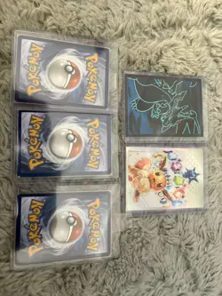 Pokemon TCG 6 Foil Card Lot - Zacian, Lucario, Lopunny, Eevee, Grimsley - Image 2