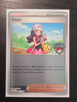 Pokemon Regional Championship Dawn *Staff* Promo Card - Image 1