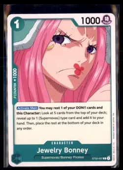 One Piece Jewelry Bonney ST02-007 The Best- Vol. 2 Reprint 3 card lot - Image 1