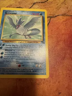 Articuno 17/62 Fossil Unlimited Non Holo Pokemon Card WOTC 1999 - Image 3