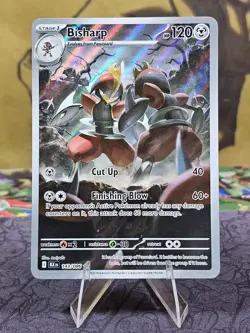 Pokemon TCG Bisharp 143/086 Black Bolt Illustration Rare Holo Card NM - Image 1
