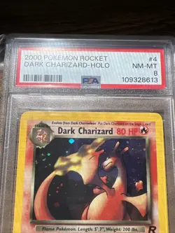 Pokemon PSA 8 NM-MINT 2000 Dark Charizard Team Rocket Holo Card - Image 4