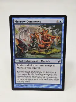 Mtg Merrow Commerce LP Lorwyn Merfolk Tribal Enchantment Magic Card - Image 1