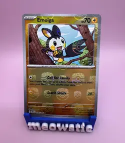 Emolga - 029/086 - SV: Black Bolt Master Ball Pattern Foil Pokemon Card -Chipped - Image 1