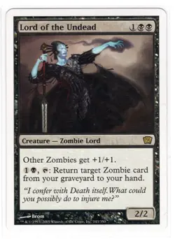 MTG Lord of the Undead - 9th Edition Ninth Edition (9ED) Magic card Near Mint - Image 1