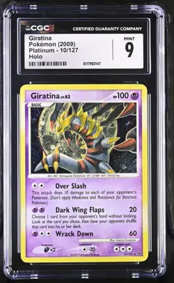 CGC 9 MINT Giratina 2009 Platinum 10/127 Holo Pokemon Card - Image 1