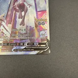 Pokemon Go Mewtwo v Full Art Holo Ultra Rare Card 072/078 Pokemon TCG - Image 2