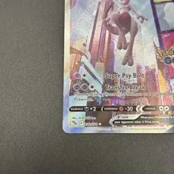 Pokemon Go Mewtwo v Full Art Holo Ultra Rare Card 072/078 Pokemon TCG - Image 5