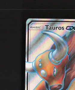 Tauros GX 144/149 Sun & Moon Full Art Ultra Rare Holo Pokemon Card NM - Image 3