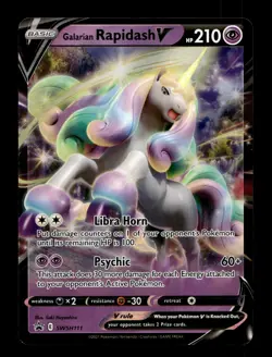 SWSH: Sword & Shield Promo Cards #SWSH111 Galarian Rapidash V Promo,Holo Pokemon - Image 1