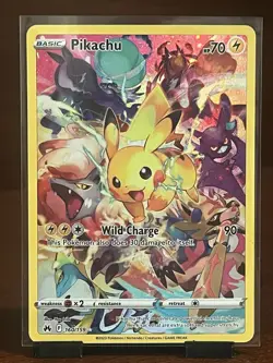 Pokemon Pikachu Secret Rare 160/159 Crown Zenith Full Art Holo 2023 Card - Image 1