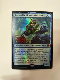 Donatello, Mutant Mechanic (FOIL) - MTG: Teenage Mutant TMNT - SHIPS NOW! - Image 1