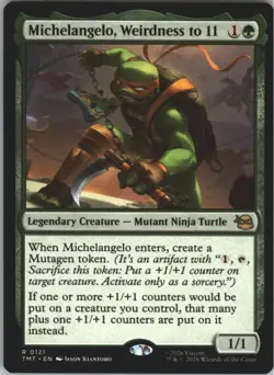 Michelangelo, Weirdness To 11 - 0121 - R - Non-Foil - TMNT - MTG - NM/M - Image 1