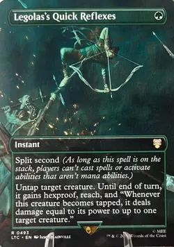 MTG Tales of Middle-earth Commander Legolas's Quick Reflexes #493 Borderless - Image 1