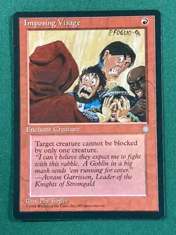 Imposing Visage, Ice Age, Magic the Gathering MTG - Image 1