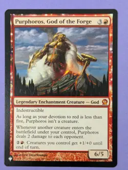 MTG Magic: The List: Purphoros, God of the Forge - Reprint #135/249 Mythic - NM - Image 1