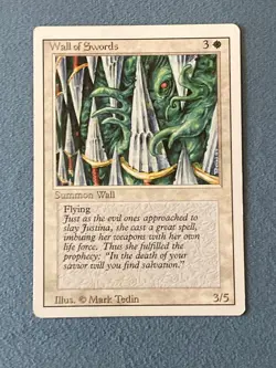 Wall of Swords, Revised Edition, Magic the Gathering MTG - Image 1