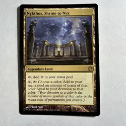Magic the Gathering - Nykthos, Shrine to Nyx - Theros - Legendary- Land - mtg - Image 1
