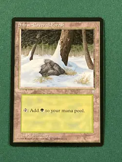 Snow-Covered Forest, Ice Age, Magic the Gathering MTG - Image 1