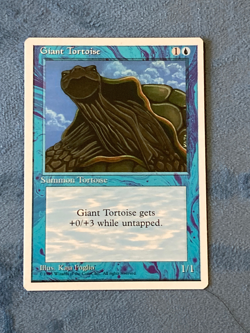 Giant Tortoise, Fourth Edition, Magic the Gathering MTG - Image 1