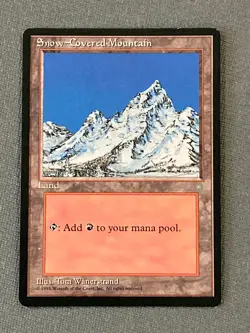 Snow-Covered Mountain, Ice Age, Magic the Gathering MTG - Image 1