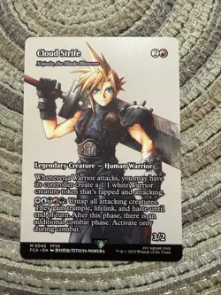 CLOUD STRIFE / Najeela Blade-Blossom [Showcase] - Mythic - FCA Final Fantasy MTG - Image 1