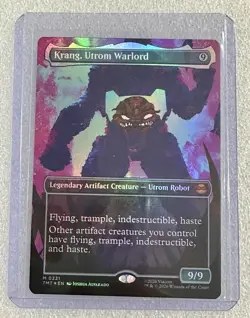Krang, Utrom Warlord (Borderless) Teenage Mutant Ninja Turtles MTG Foil - Image 1
