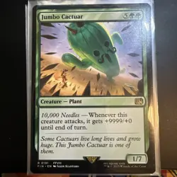 Final Fantasy-Jumbo Cactuar - MTG- # 191 - NM - Image 1