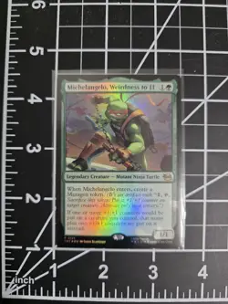 Michaelangelo, Weirdness to 11 TMT 0121 Foil MTG Ninja Turtles NM/M - Image 1