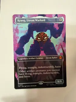 Krang, Utrom Warlord (Borderless) - MTG: Teenage Mutant TMNT - SHIPS NOW! - Image 1