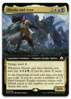 Elenda and Azor (Extended Art) #90 (NM) March of the Machine MOC Magic MTG - Image 1