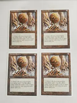 MTG Playset 4x Wooden Sphere (4th Edition/Artifact/U) - BGM - Image 1